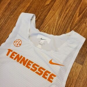 Nike Tennessee Volunteers Track Singlet Jersey Men XL White Ribbed Team Issue‎